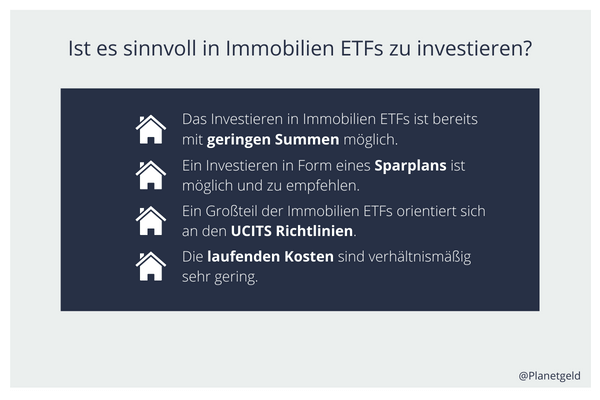 Ist es sinnvoll in Immobilien ETFs zu investieren?
